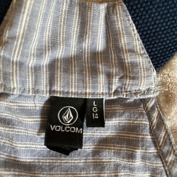 Volcom Jumper Skirt, Size 14 Large, Light blue with white stripes - Picture 3 of 5